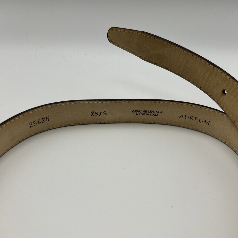 Aureum Collective Women's Belt #8 25425 XS/S Italian Leather Brown - Picture 2 of 4